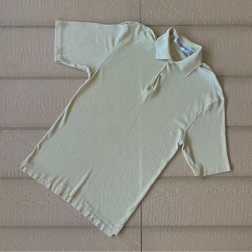 Jhane Barnes Short Sleeve Oversized Polo